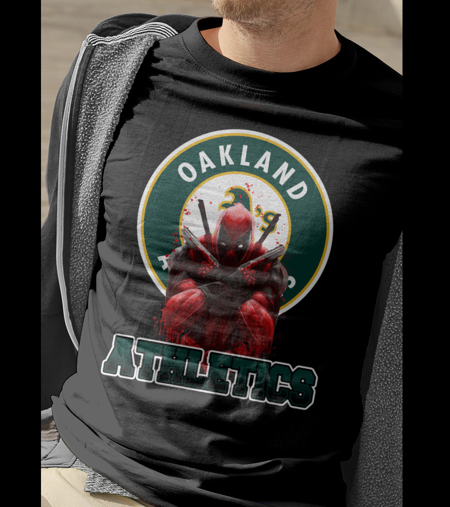 Oakland Athletics Deadpool Crossover Fan T-Shirt