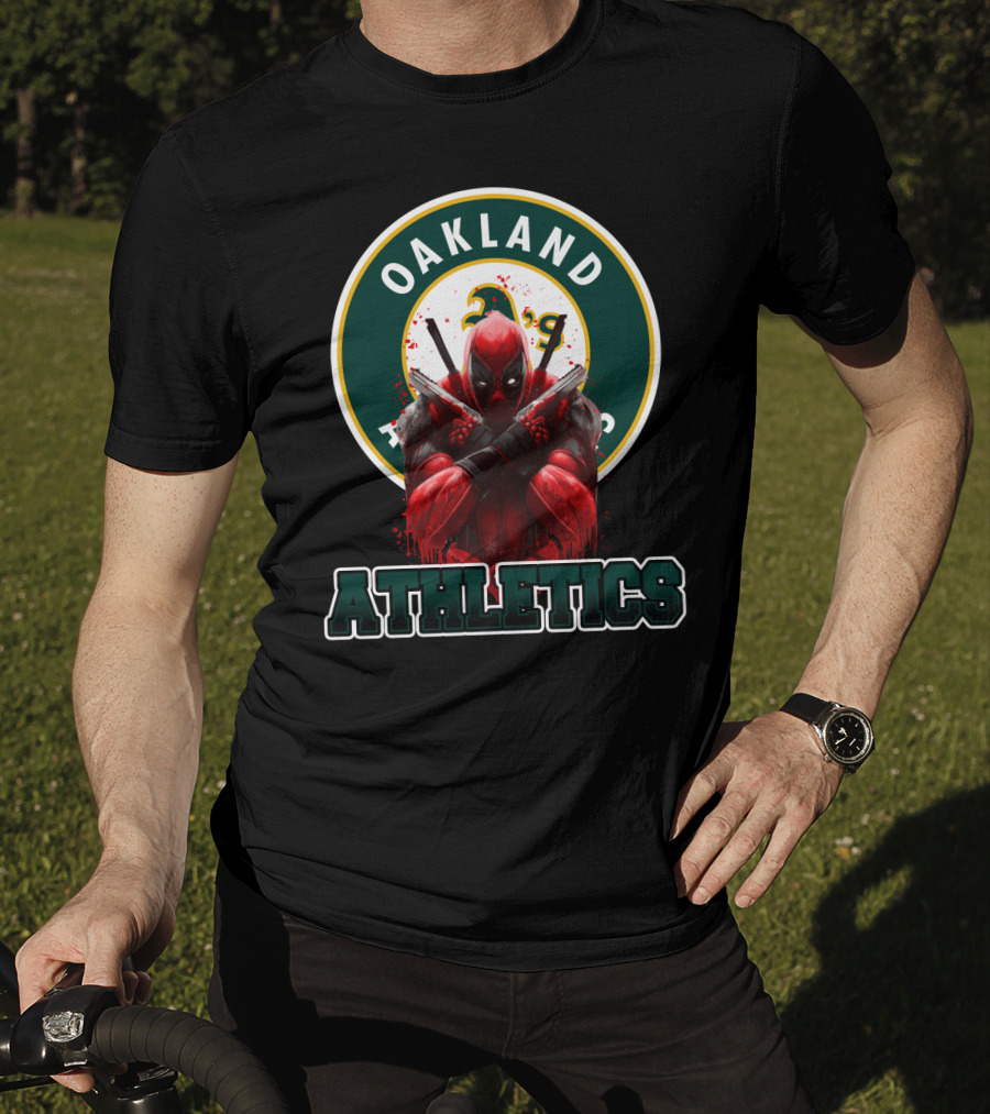 Oakland Athletics Deadpool Crossover Fan T-Shirt