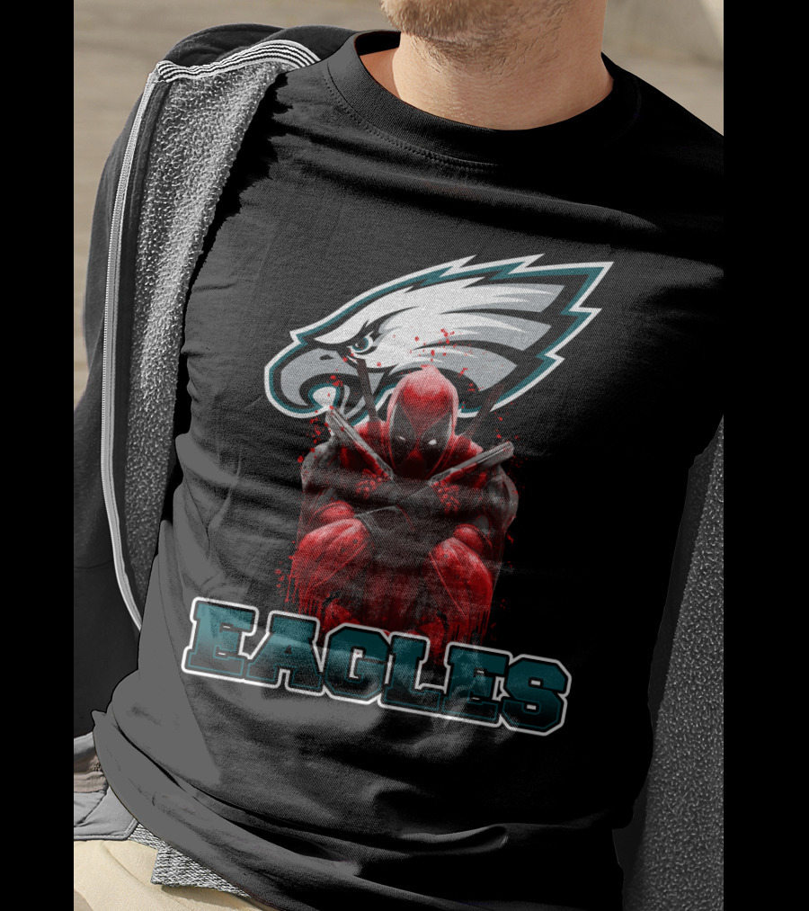 Philadelphia Eagles Deadpool Mashup Fans T-Shirt