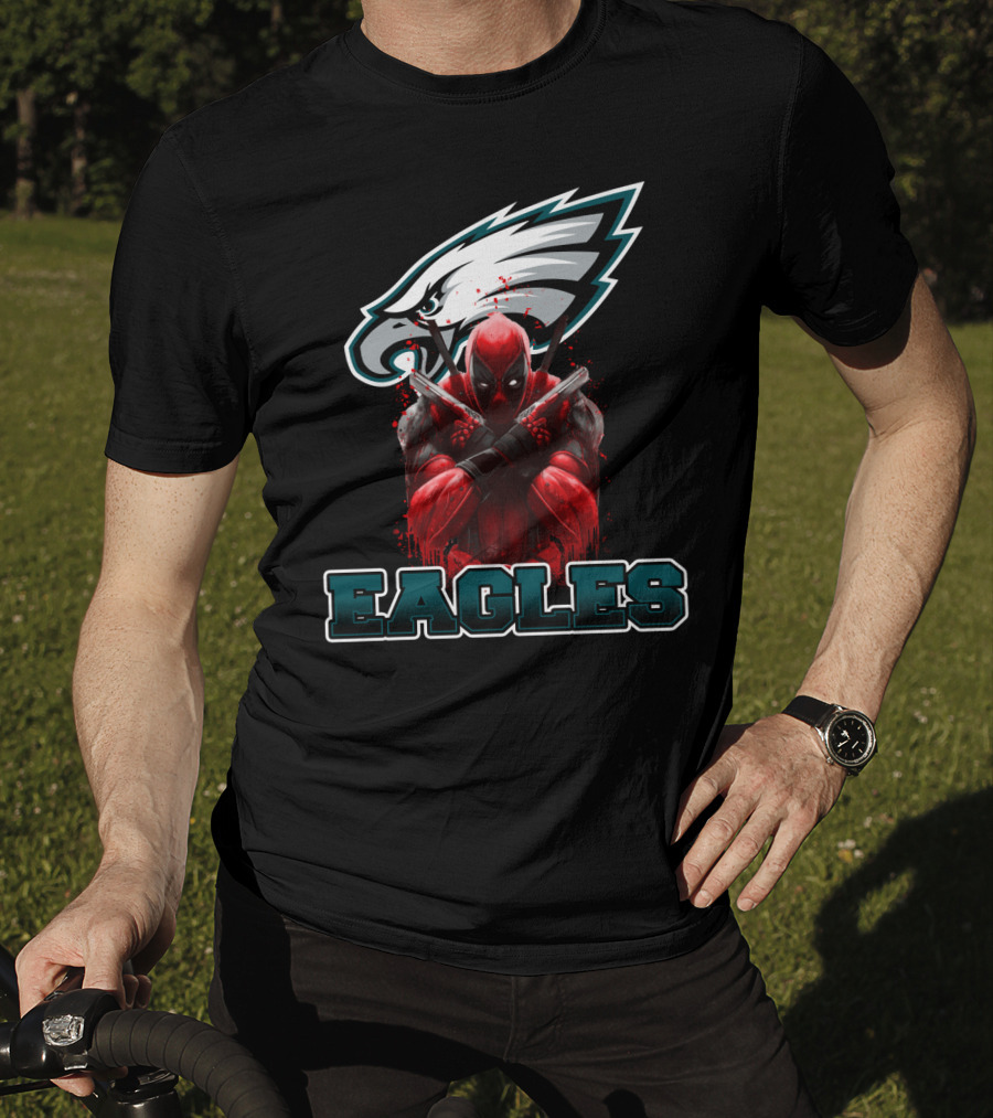 Philadelphia Eagles Deadpool Mashup Fans T-Shirt