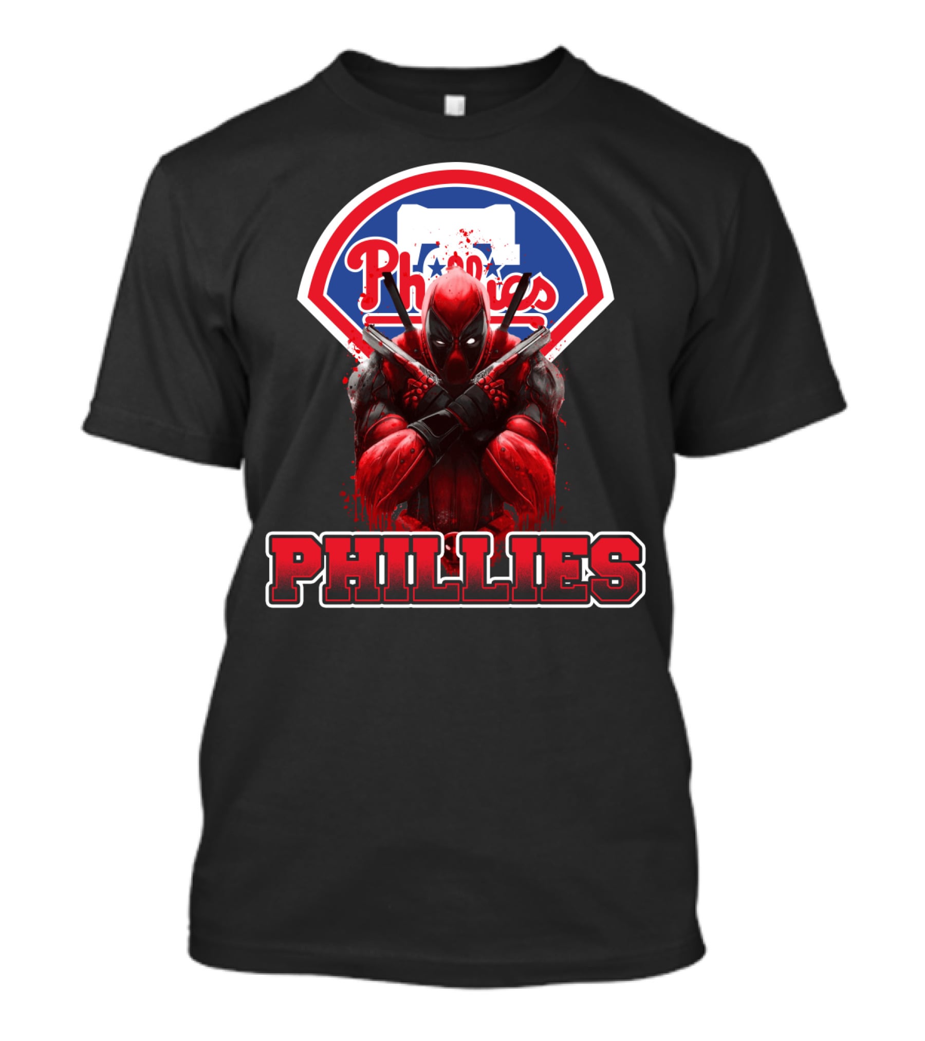 Philadelphia Phillies Deadpool Crossover Fans T-Shirt