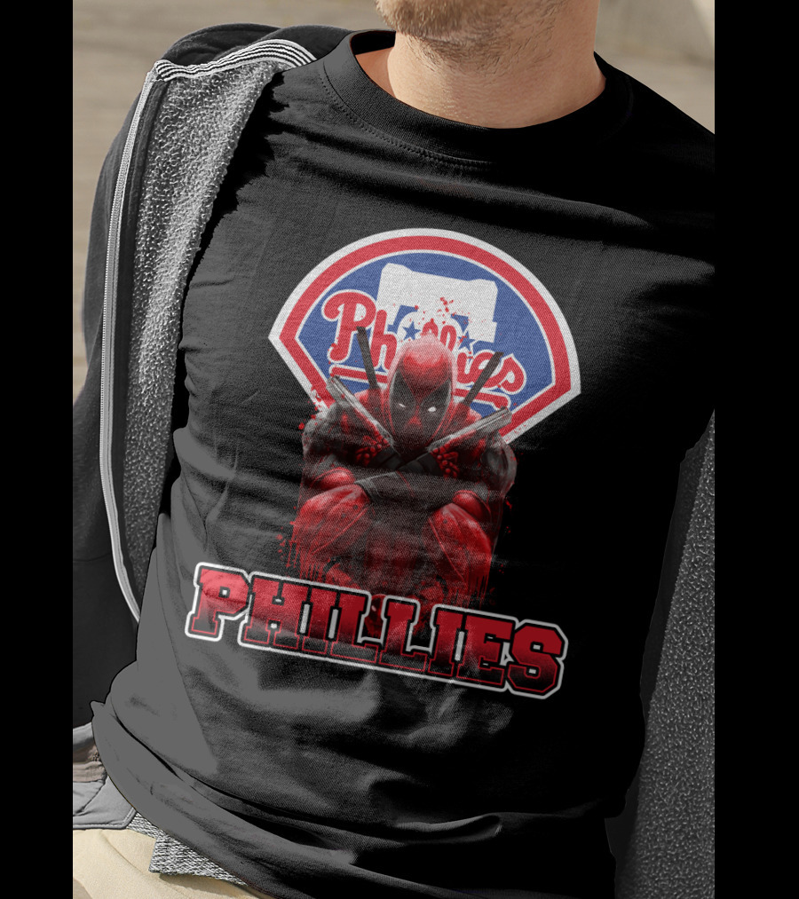Philadelphia Phillies Deadpool Crossover Fans T-Shirt