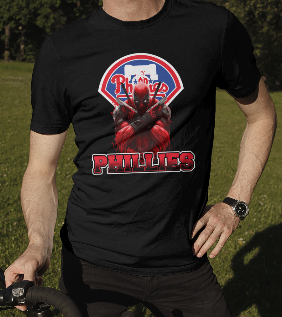 Philadelphia Phillies Deadpool Crossover Fans T-Shirt
