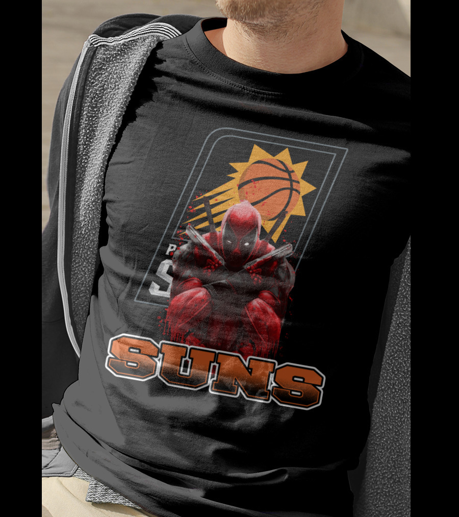 Phoenix Suns Basketball Deadpool Crossover Fan T-Shirt