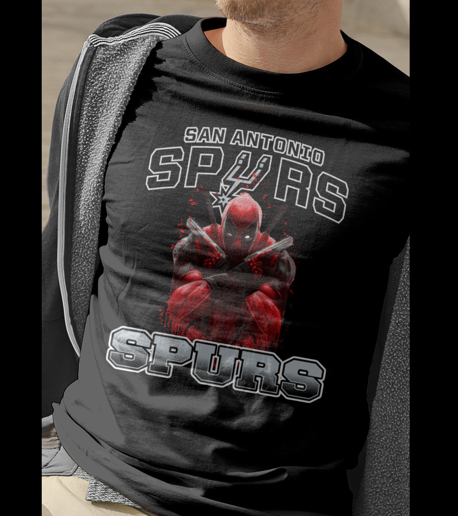 San Antonio Spurs Deadpool Crossover Fan T-Shirt