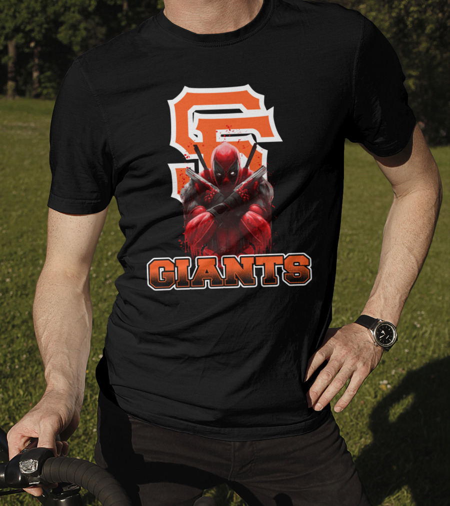 San Francisco Giants Deadpool Crossover Fans T-Shirt
