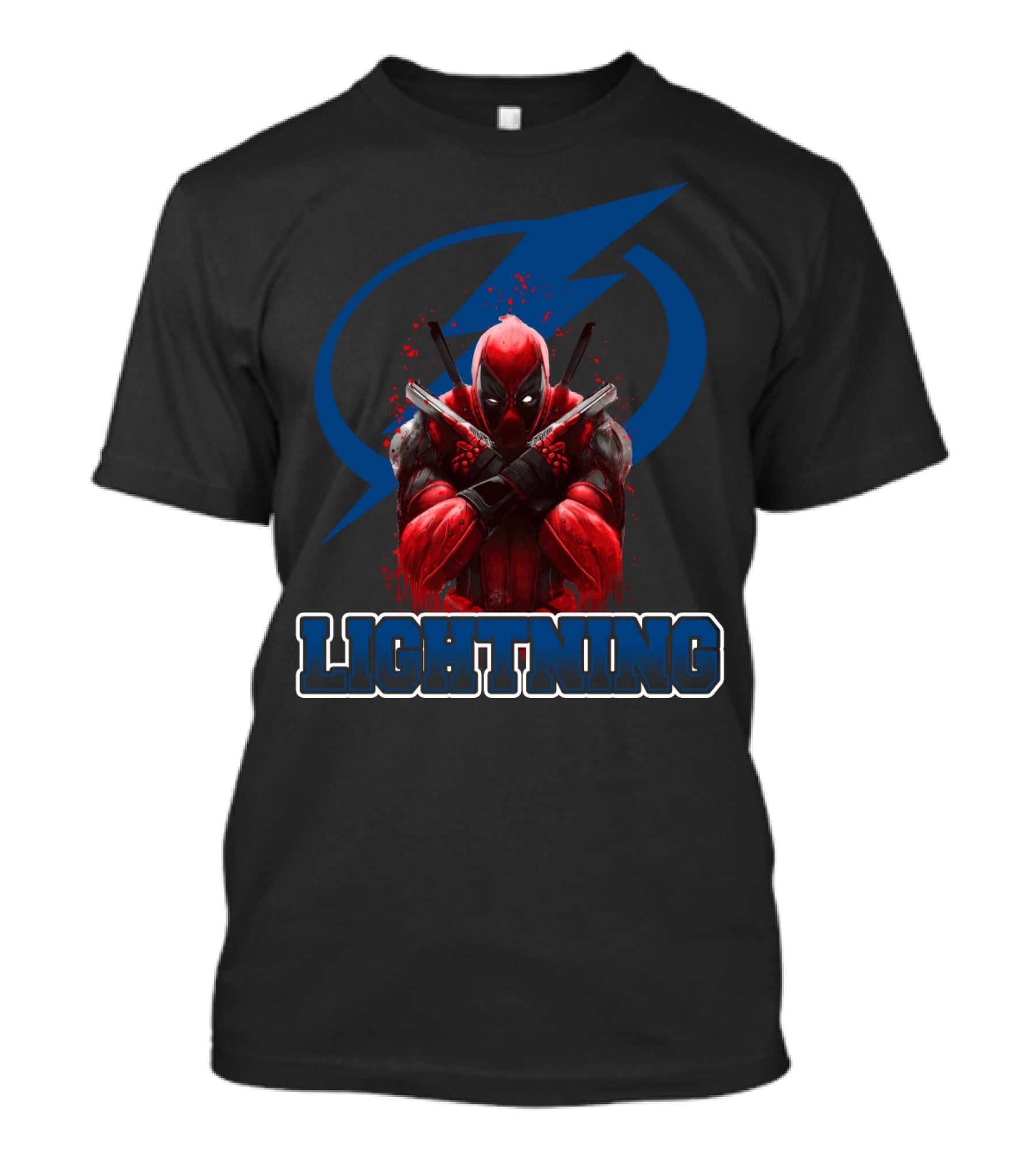 Tampa Bay Lightning Deadpool Crossover Fans T-Shirt
