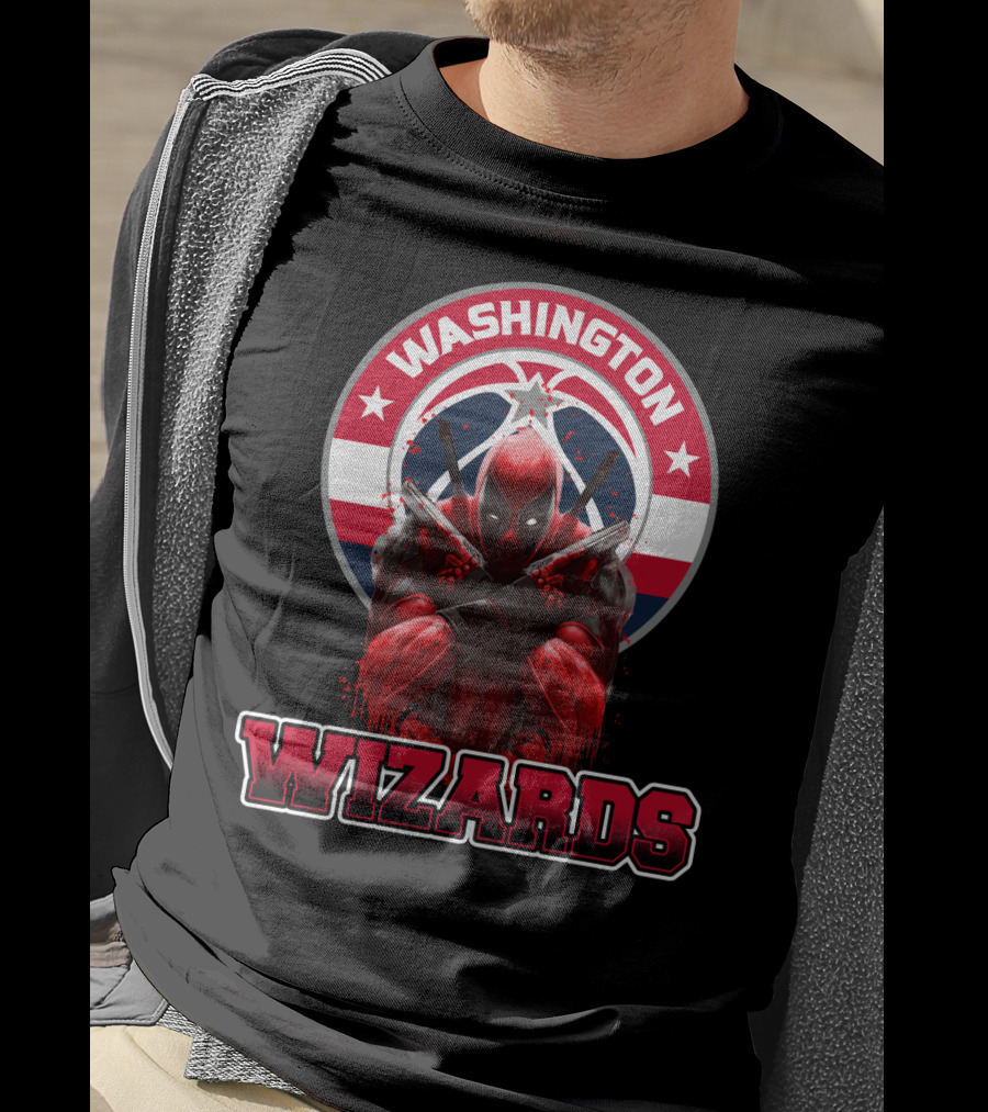 Washington Wizards Deadpool Crossover Fan T-Shirt