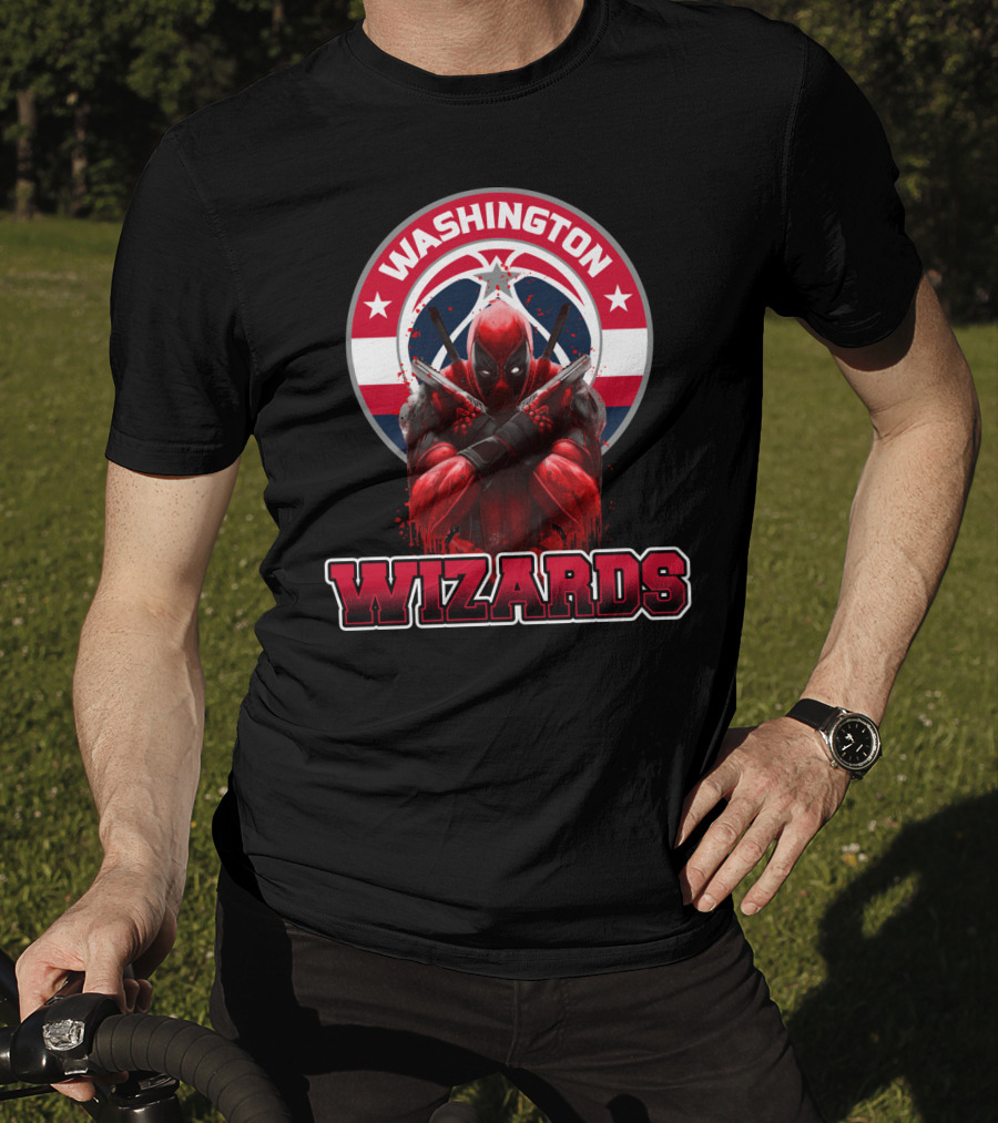 Washington Wizards Deadpool Crossover Fan T-Shirt