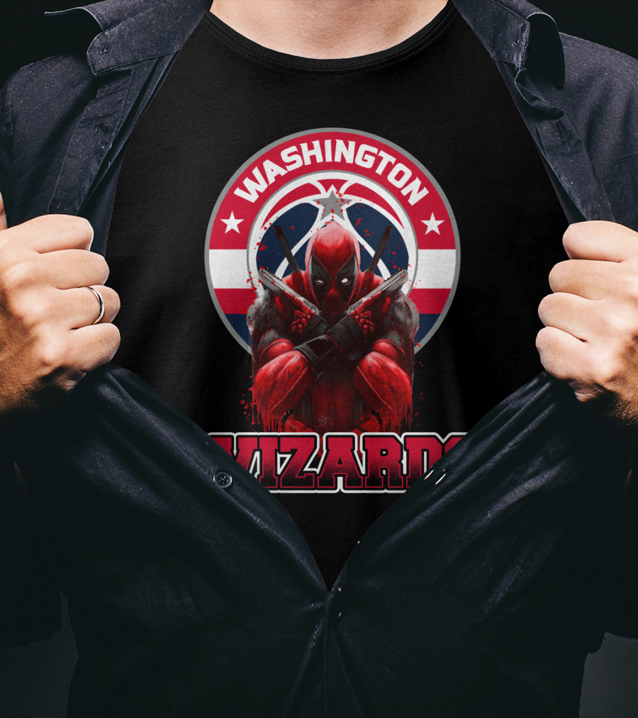 Washington Wizards Deadpool Crossover Fan T-Shirt