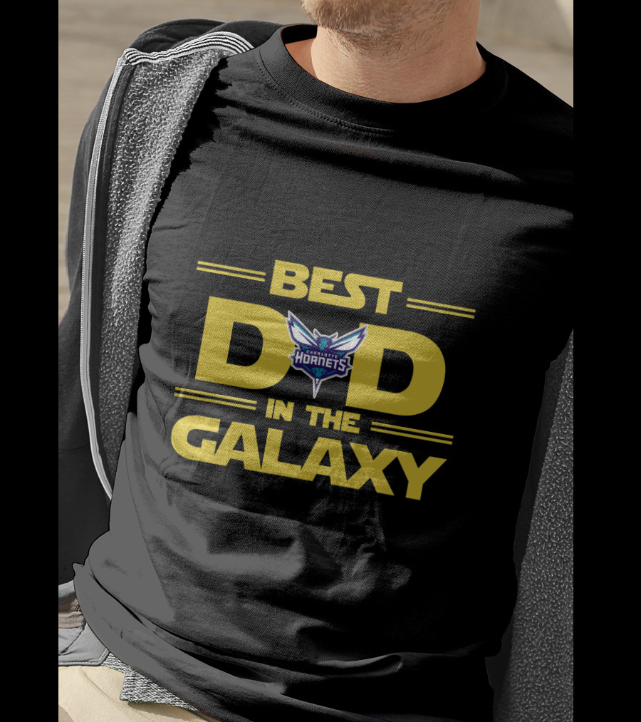 Best Charlotte Hornets Dad In The Galaxy Star Wars T-Shirt