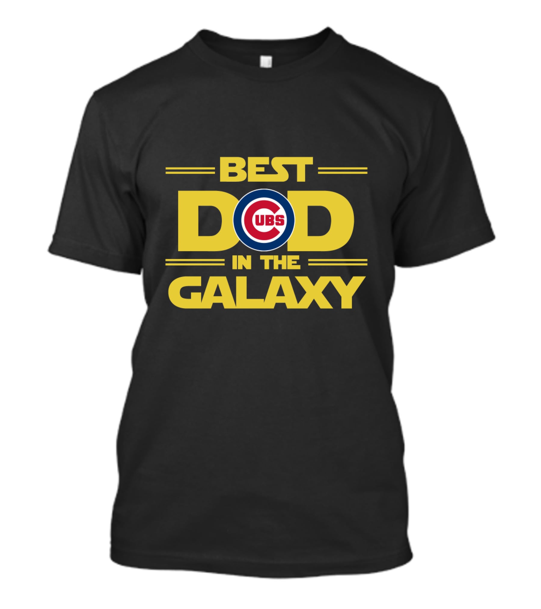 Best Dad In The Galaxy Cubs Logo Chicago Inspired T-Shirt