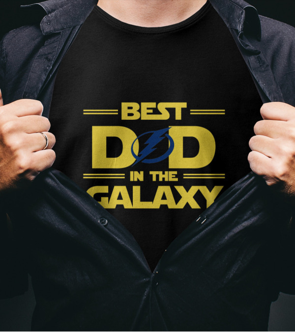 Best Dad In The Galaxy Tampa Bay Lightning T-Shirt