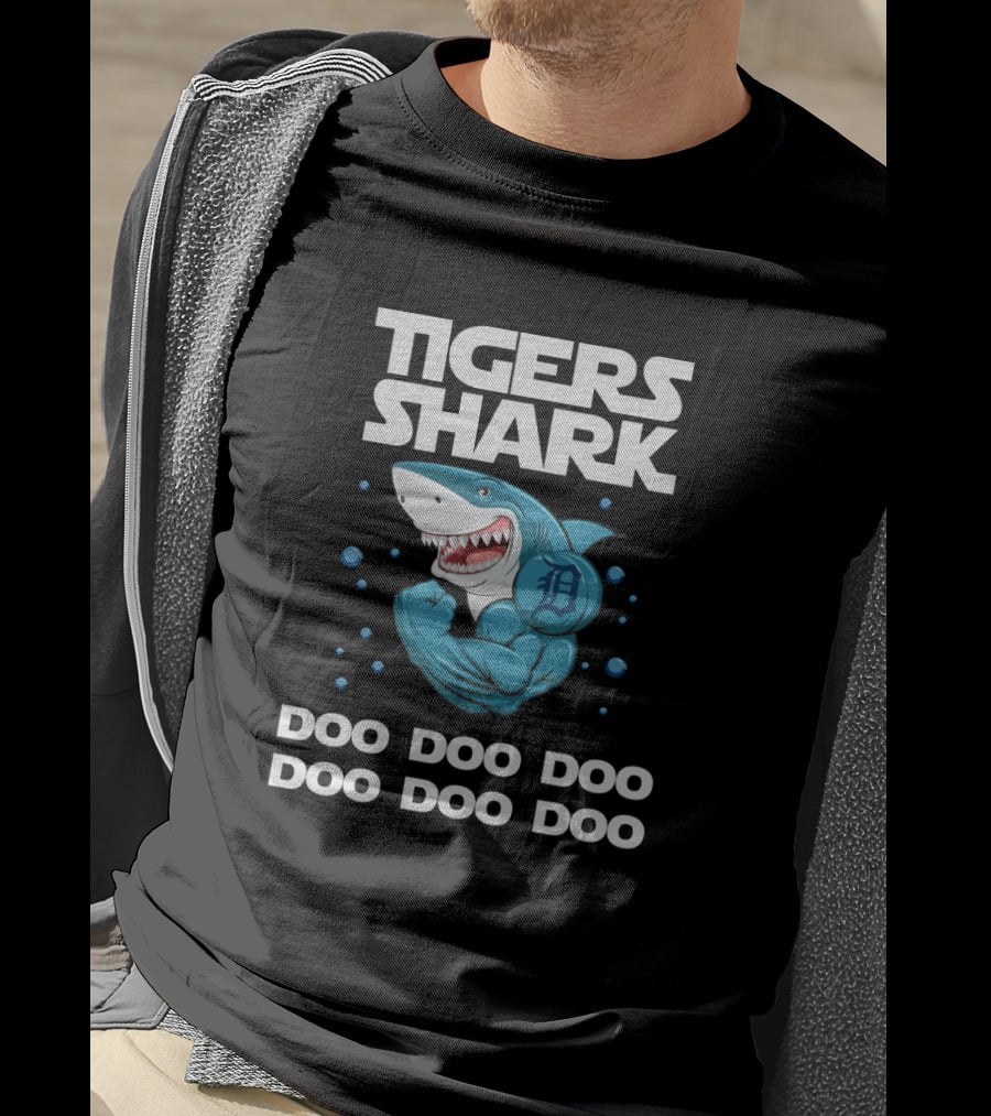 Tigers Shark Detroit Doo Doo Doo Mlb T-Shirt