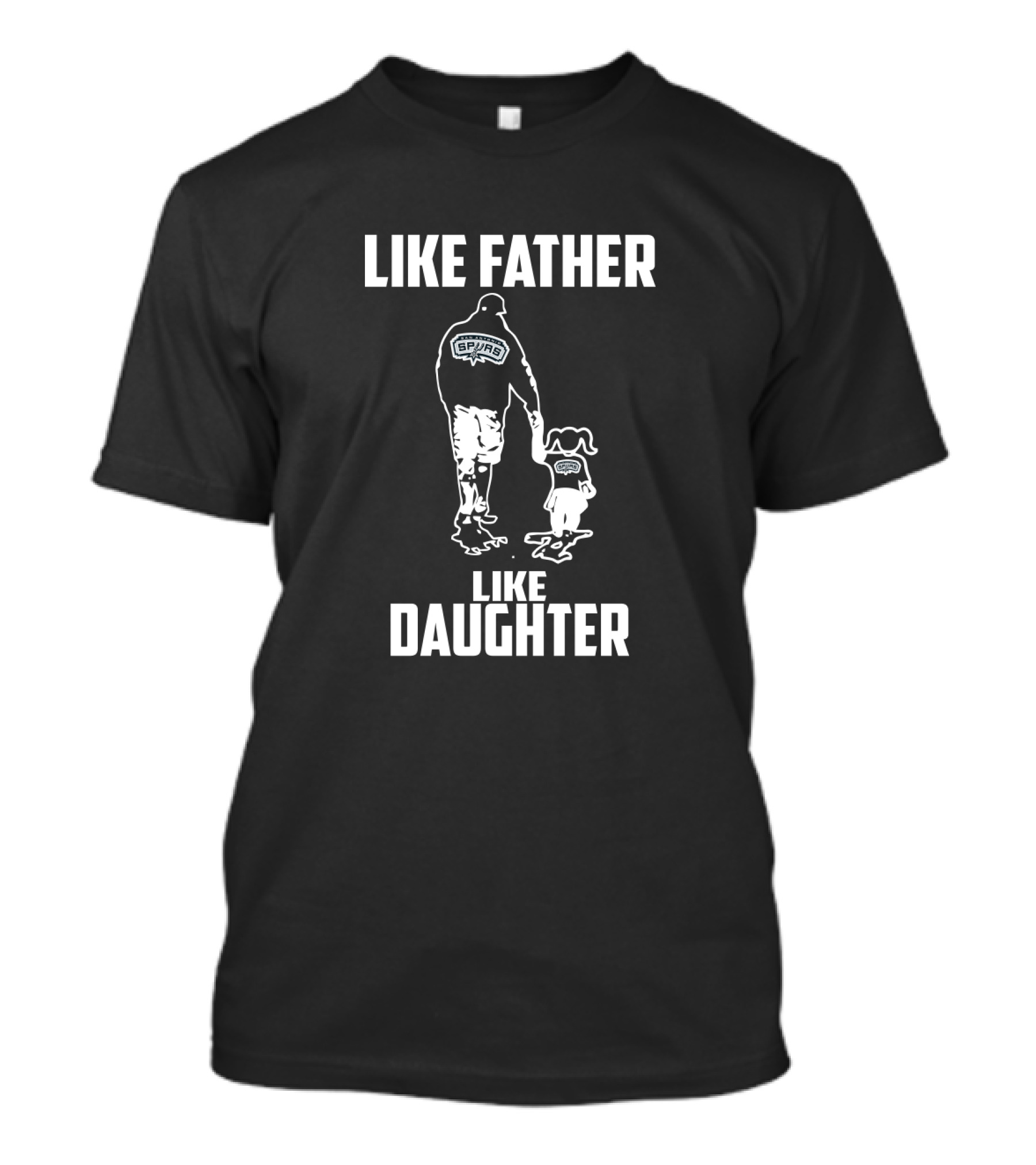 San Antonio Spurs Like Father Like Daughter Family Basketball Fan T-Shirt