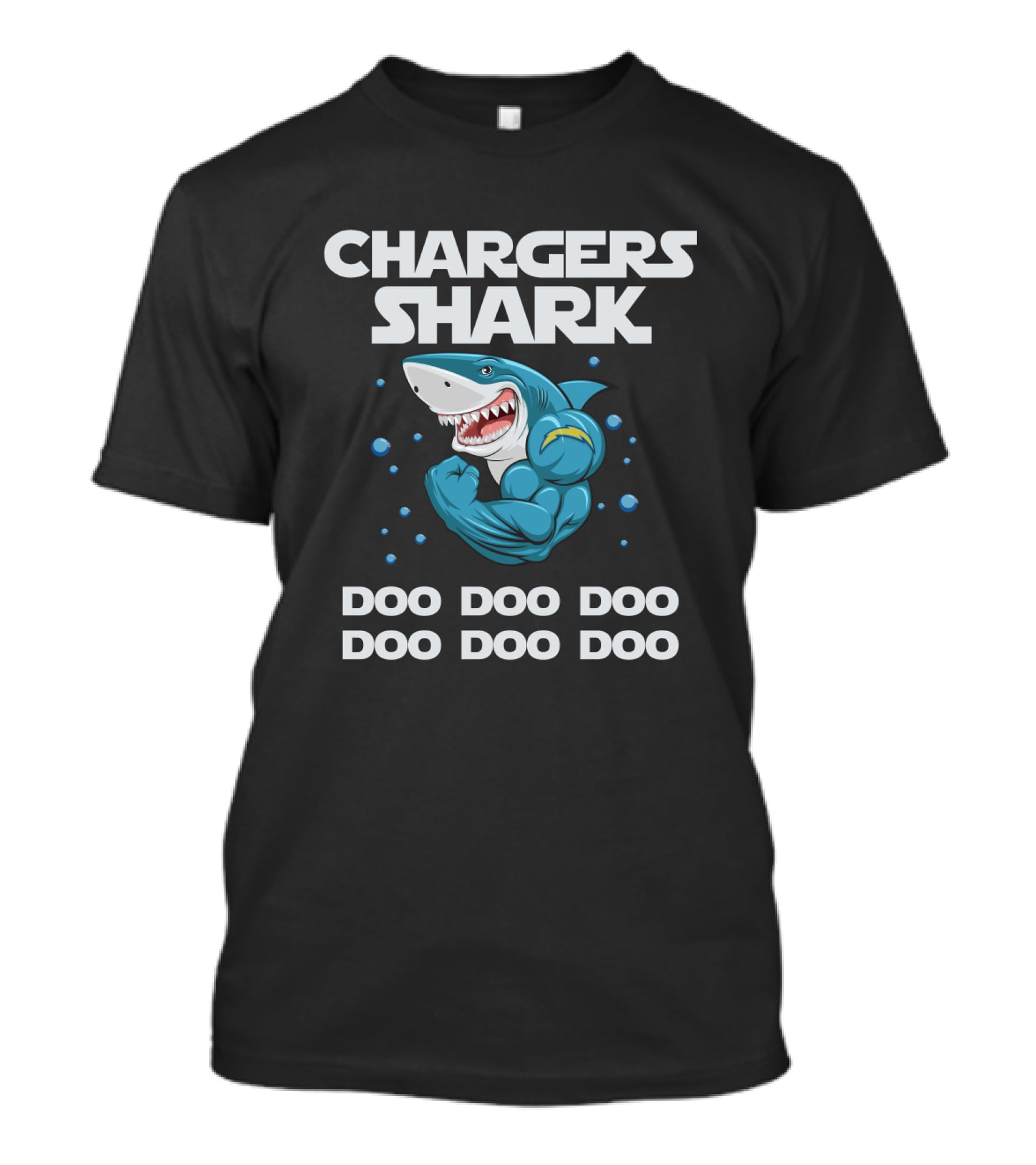 Los Angeles Chargers Shark Doo Doo Doo NFL Themed T-Shirt