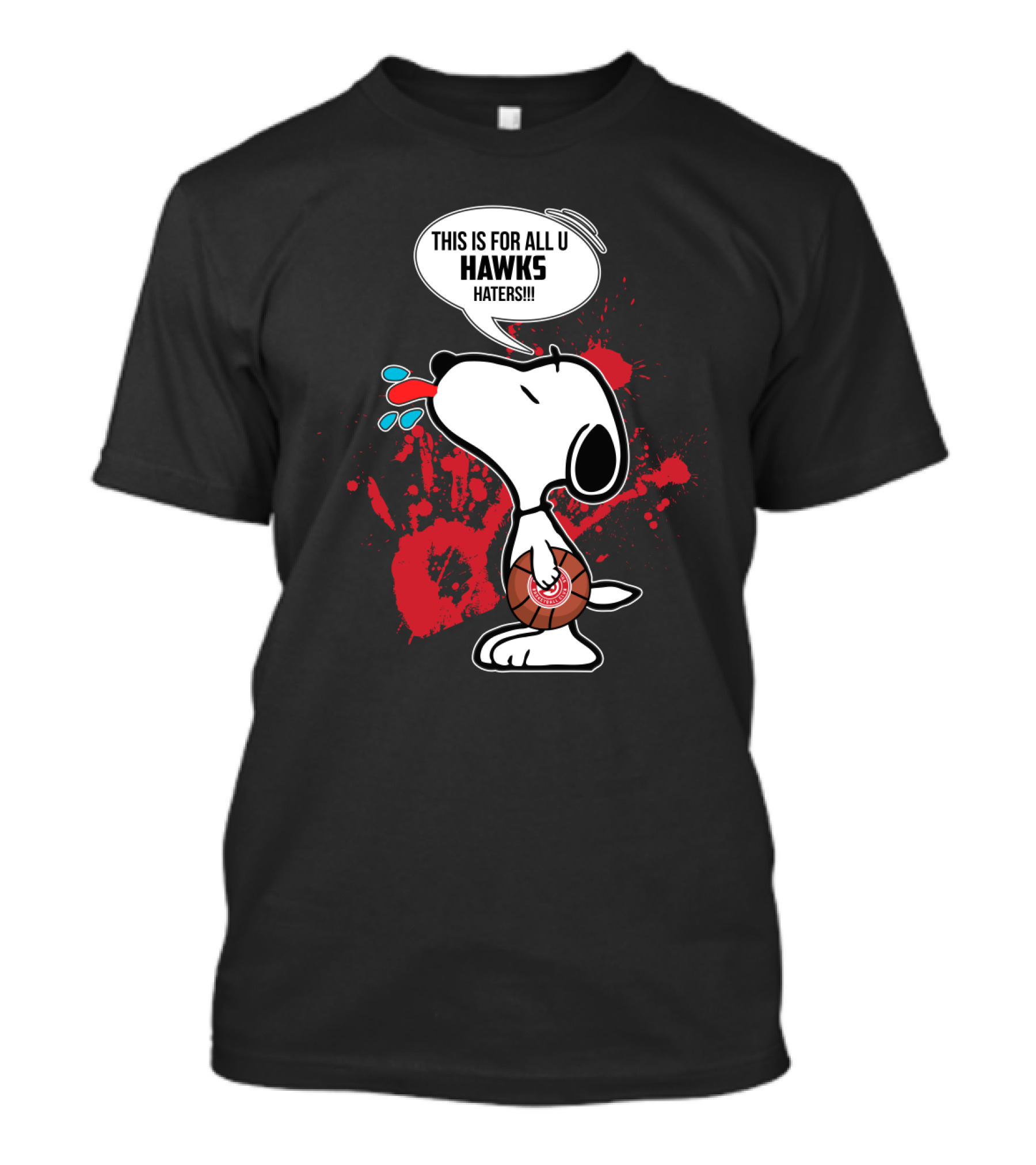 Snoopy Hawks Haters Fan Statement For Atlanta Enthusiasts T-Shirt