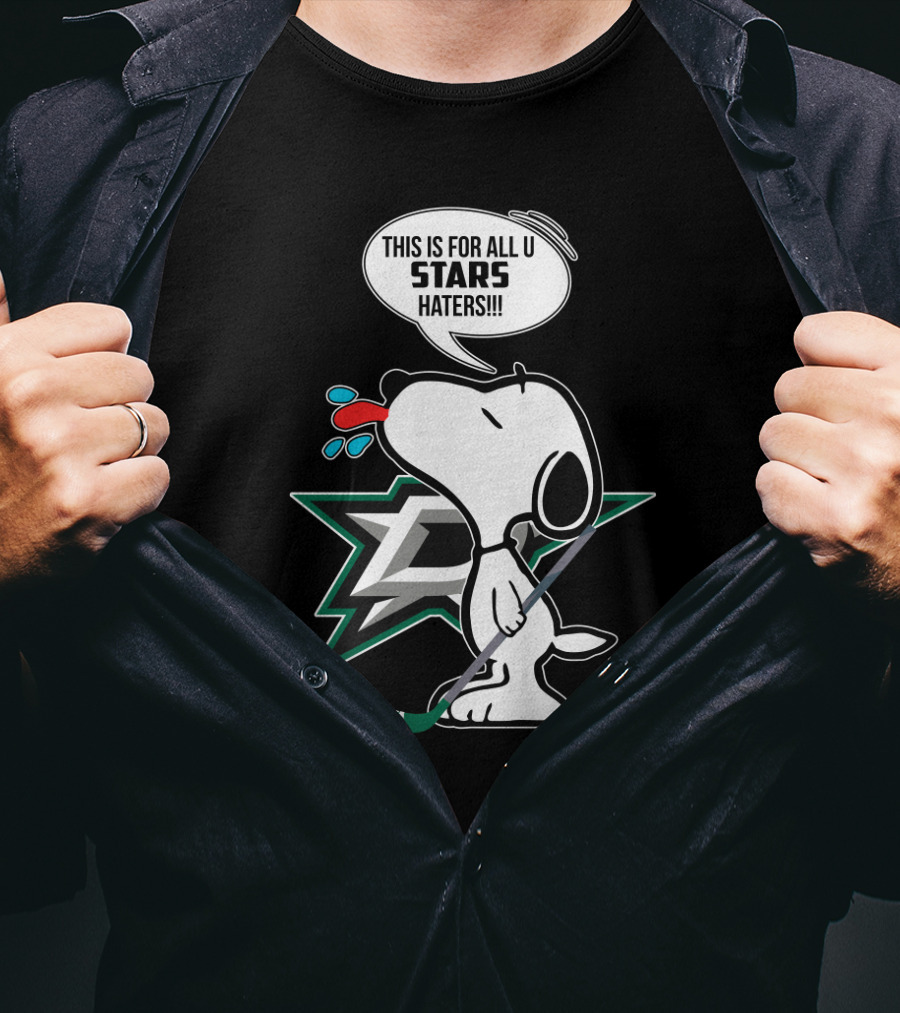 Snoopy Dallas Stars Hockey Fans T-Shirt