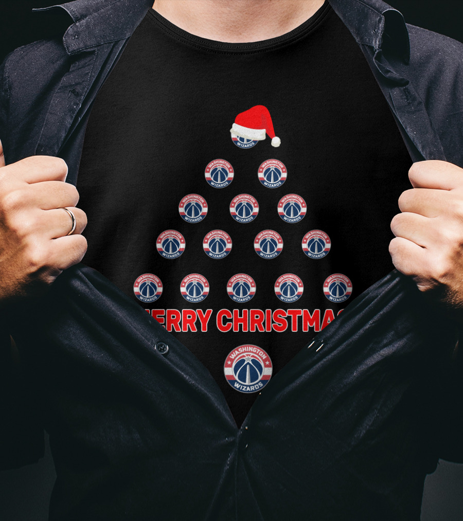 Merry Christmas Washington Wizards Tree T-Shirt