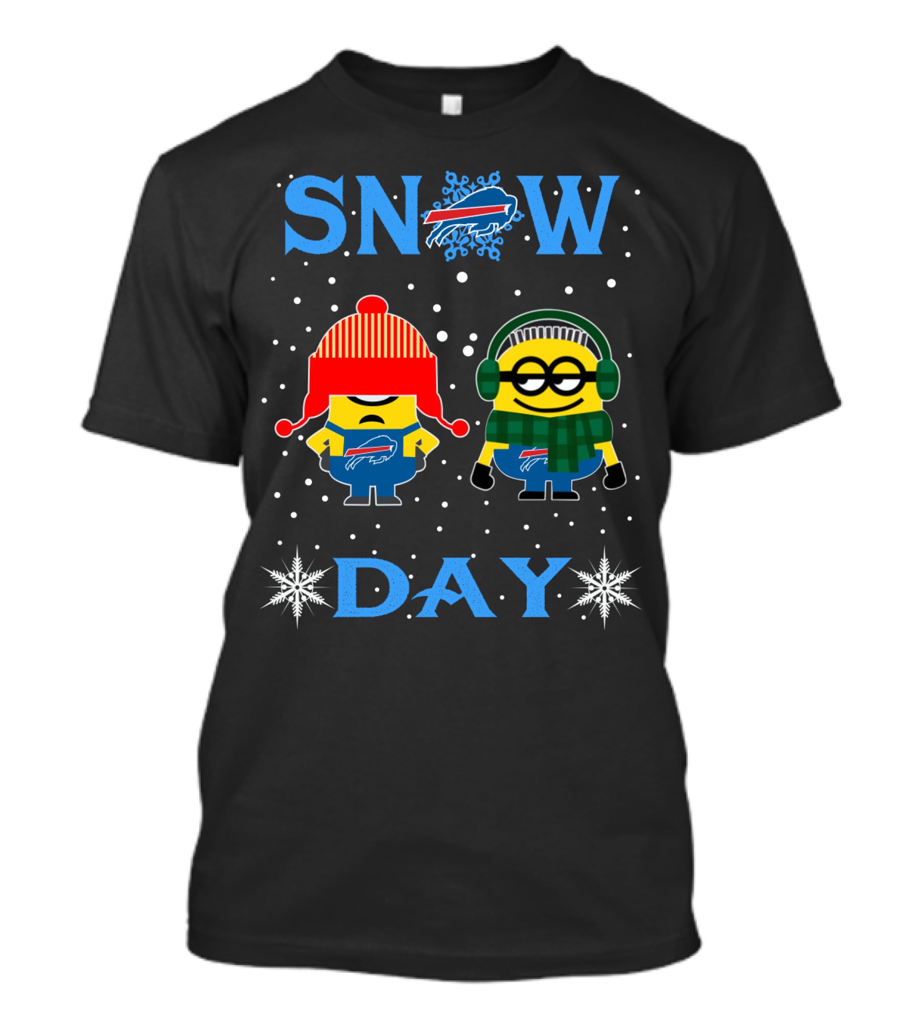 Buffalo Bills Snow Day Minion Fans T-Shirt
