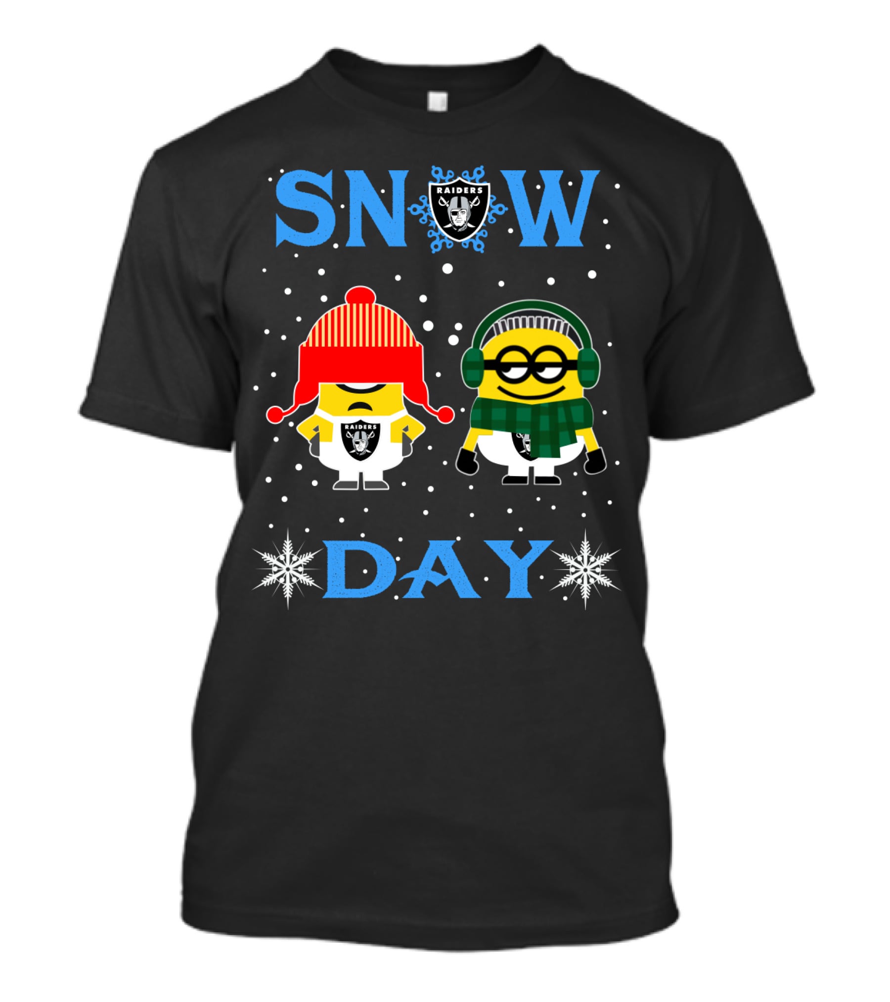 Snow Day Raiders Vs Minions Fans T-Shirt
