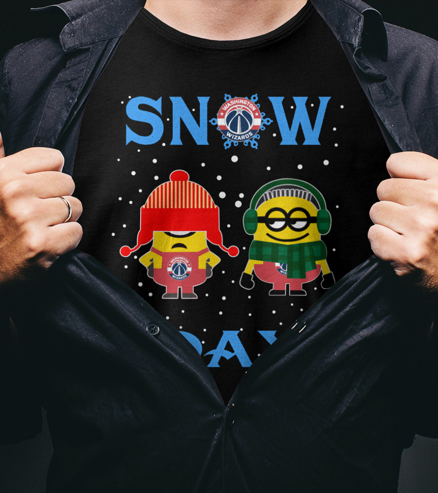 Snow Day For Washington Wizards Vs Minion T-Shirt