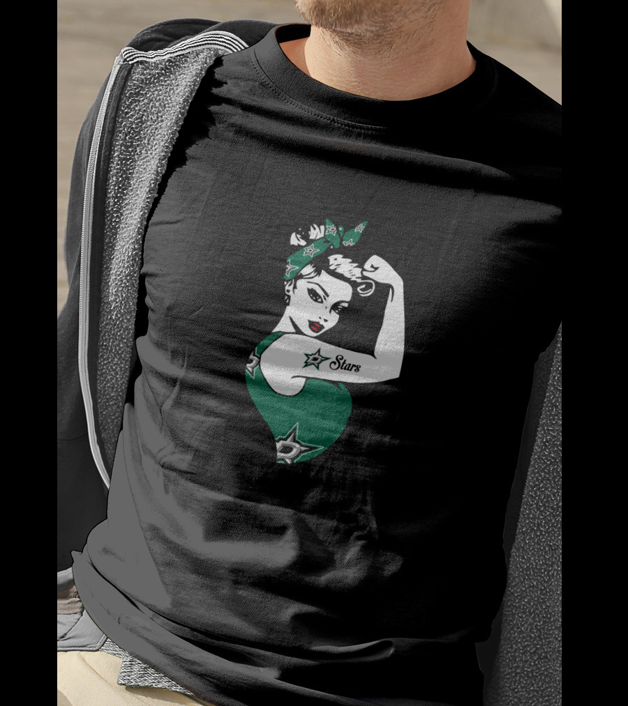 Dallas Stars Unbreakable Strong Girl Empowerment T-Shirt