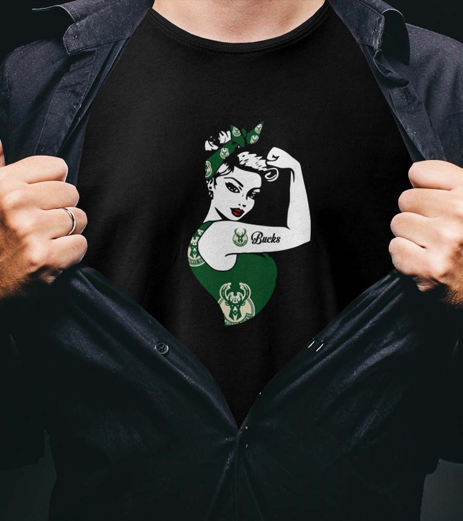 Milwaukee Bucks Strong Unbreakable Girl T-Shirt