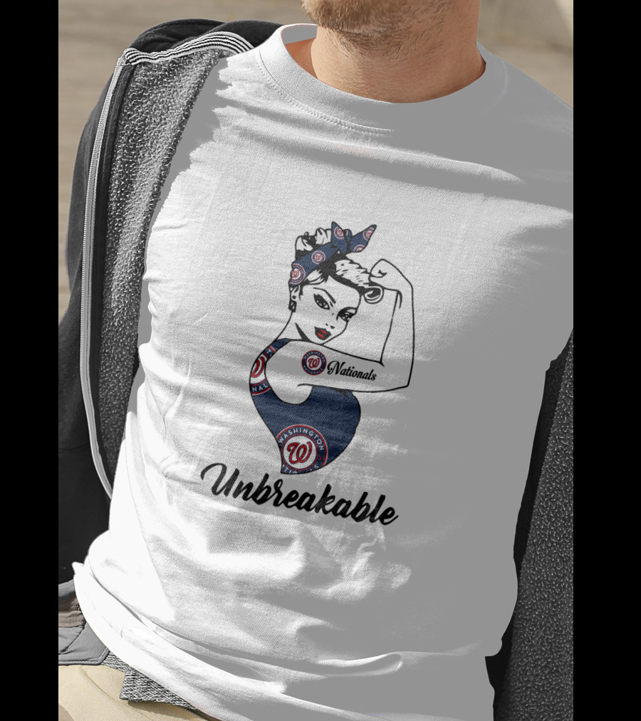 Unbreakable Washington Nationals Strong Girl T-Shirt