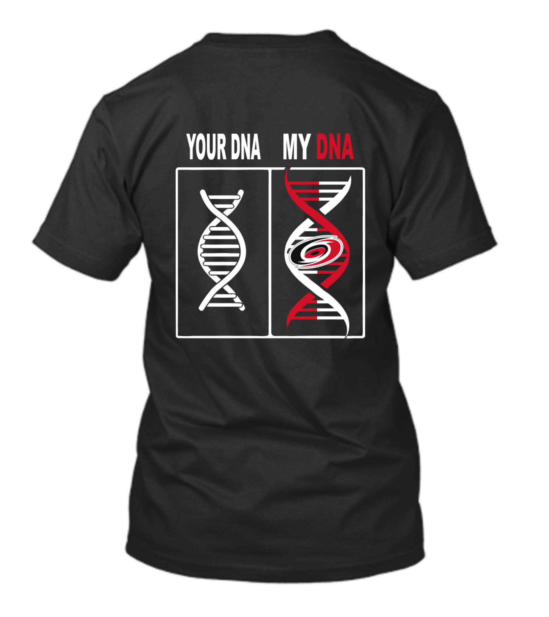Your DNA My DNA Carolina Hurricanes Fan Pride Spiral T-Shirt