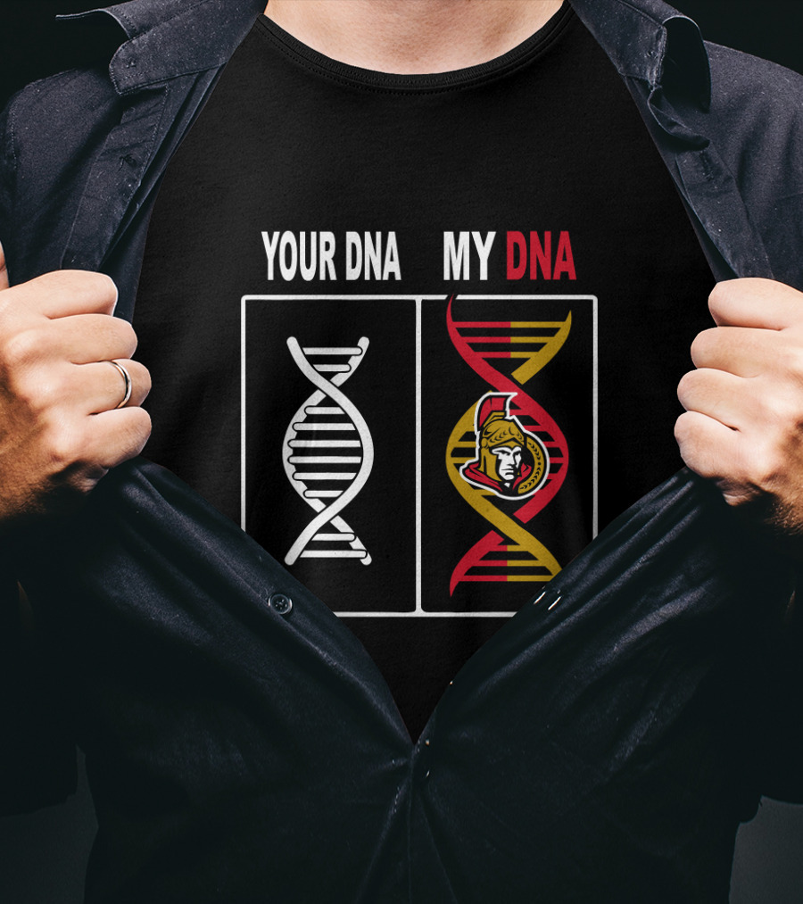Your DNA My DNA Ottawa Senators Fan DNA Helix T-Shirt