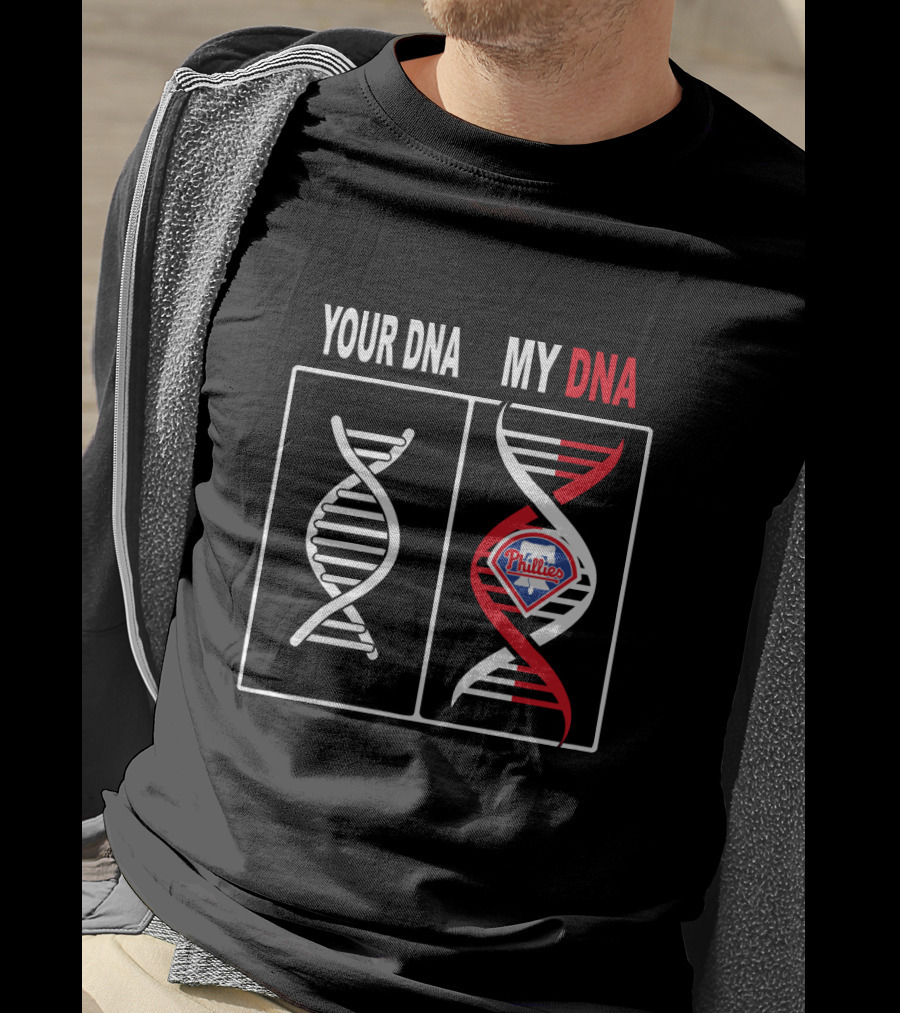 Philadelphia Phillies DNA Fan Identity With Team T-Shirt