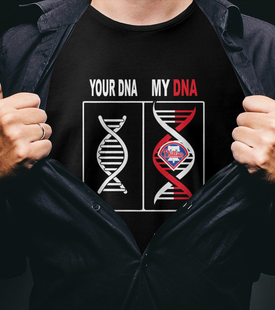 Philadelphia Phillies DNA Fan Identity With Team T-Shirt