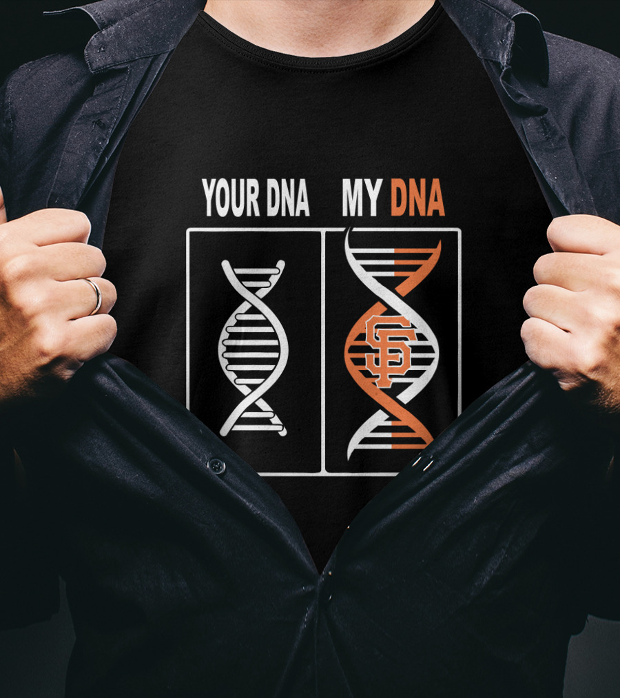 Your DNA My DNA San Francisco Giants Logo Spiral T-Shirt