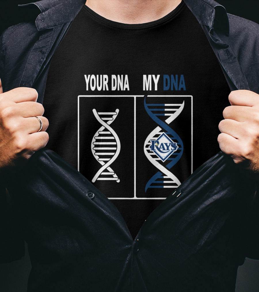 Tampa Bay Rays Baseball Fan DNA Connection T-Shirt