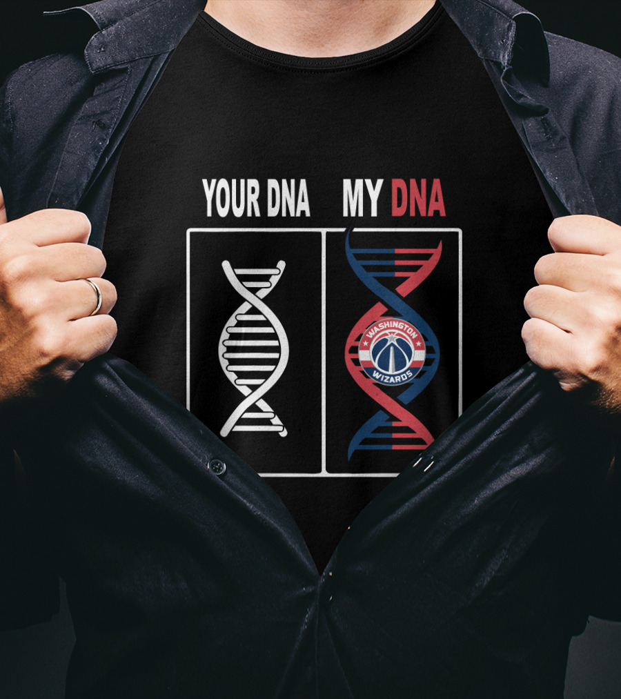 Your Dna My Dna Washington Wizards Fan Symbol Spiral T-Shirt