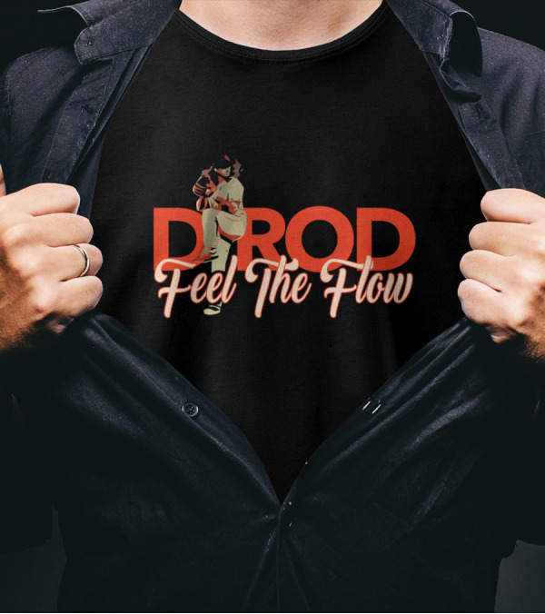 DROD Feel The Flow Baseball Pitching Pose T-Shirt