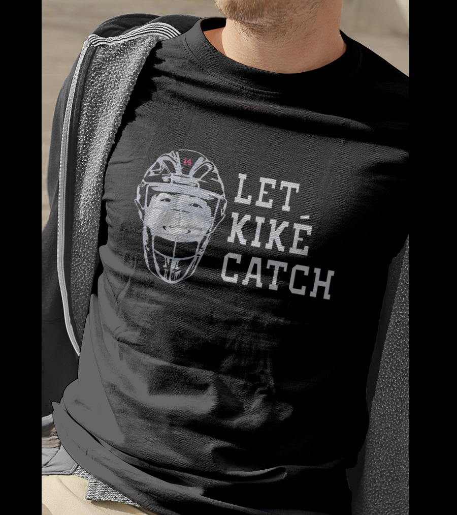 Let KiKE Catch Baseball Face Mask Los Angeles Dodgers Fans T-Shirt
