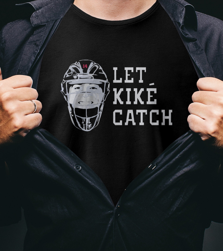 Let KiKE Catch Baseball Face Mask Los Angeles Dodgers Fans T-Shirt