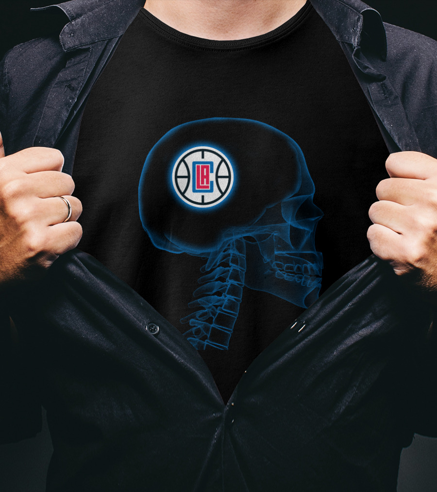 La Clippers Brain Skeleton Halloween Theme For Fans T-Shirt