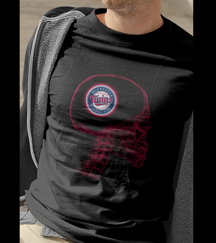Minnesota Twins Baseball Club Brain X-Ray T-Shirt