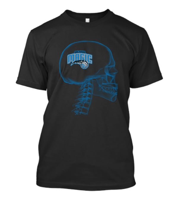 Orlando Magic Brain Skull Halloween Fan T-Shirt