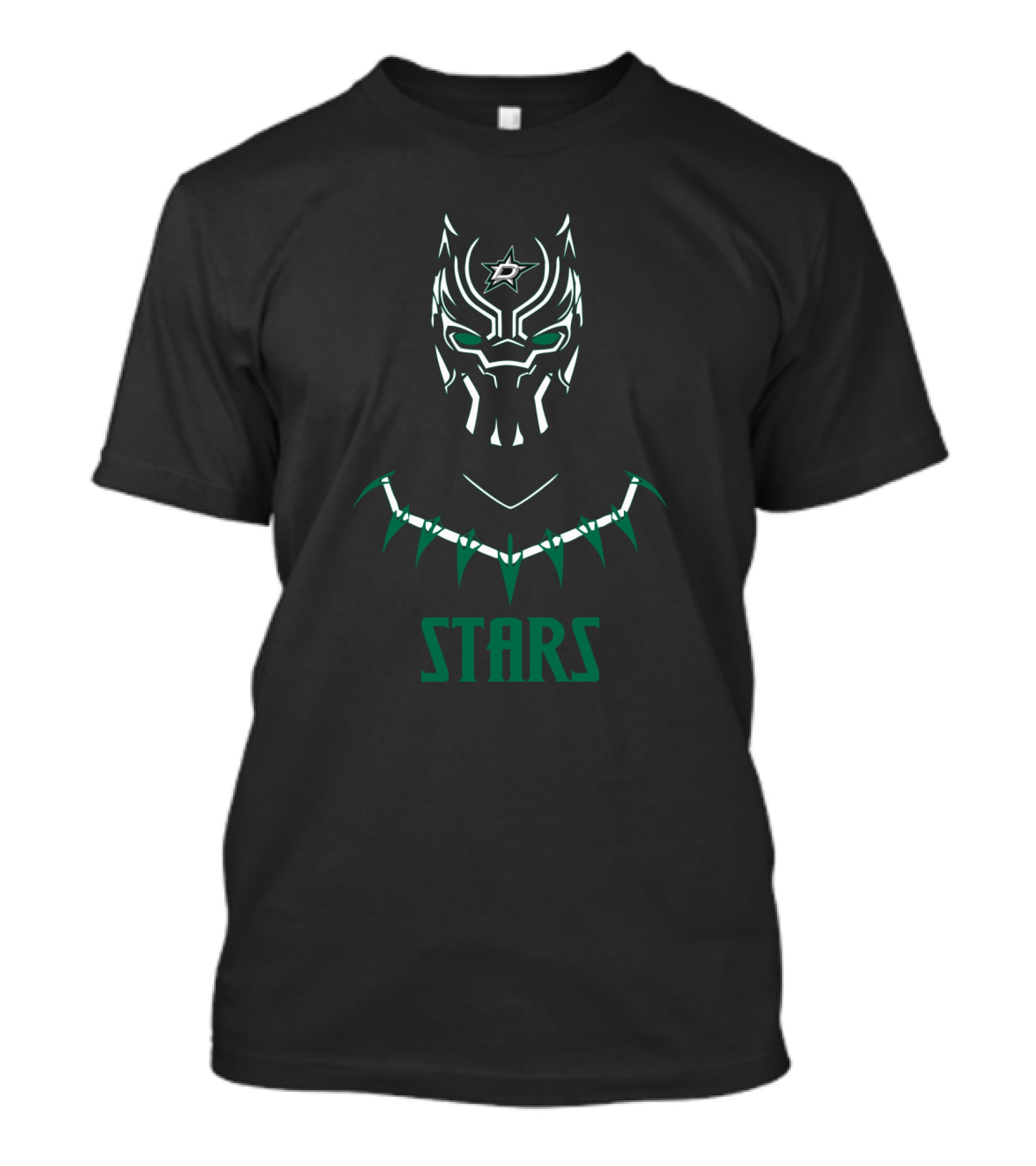 Dallas Stars Fans Black Panther Nhl Crossover T-Shirt