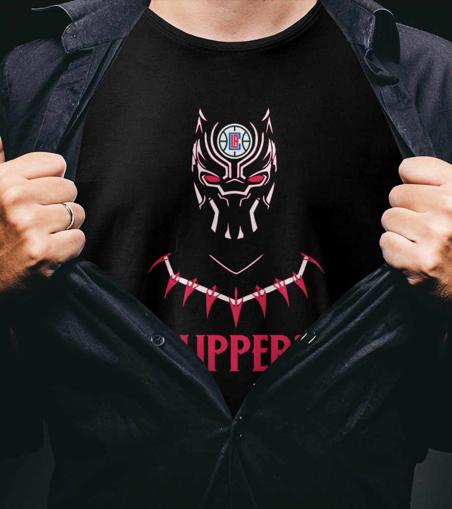 Black Panther Clippers Nba Crossover T-Shirt
