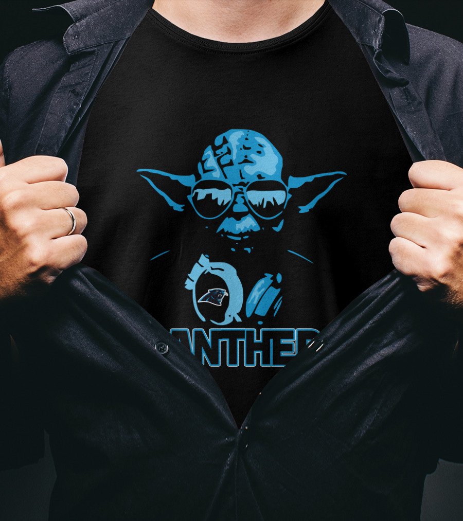 Yoda Star Wars Carolina Panthers Fans Panthers T-Shirt