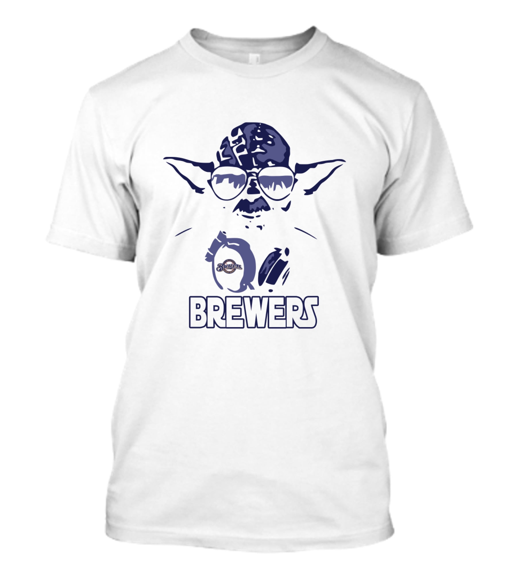 Yoda Milwaukee Brewers Star Wars Fans Iconic Mashup T-Shirt