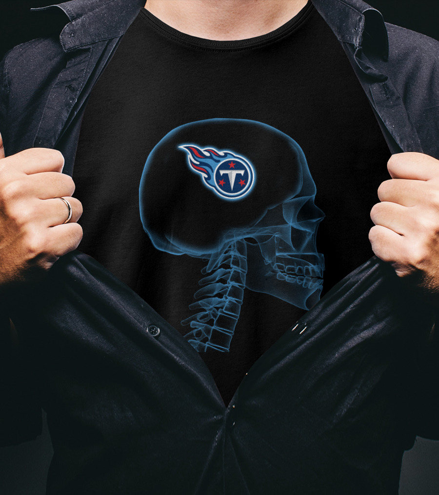 Tennessee Titans Brain X-Ray Halloween T-Shirt