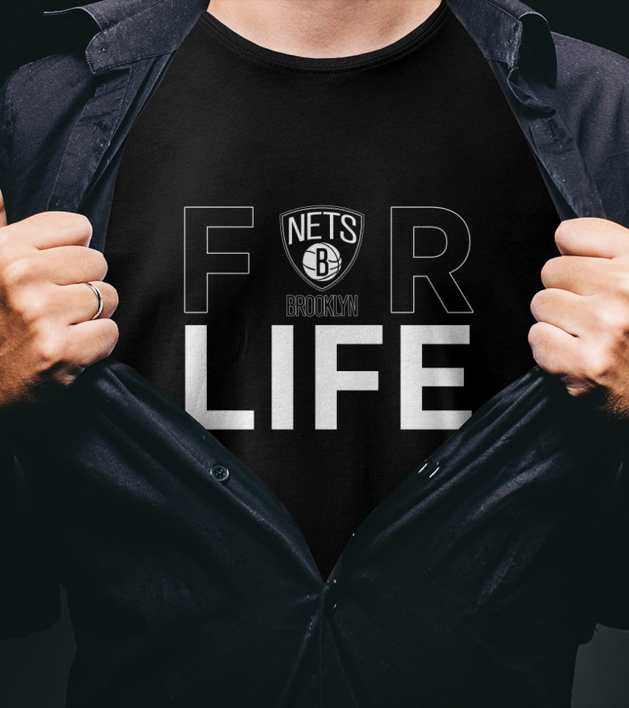 Brooklyn Nets Logo For Life Fans T-Shirt