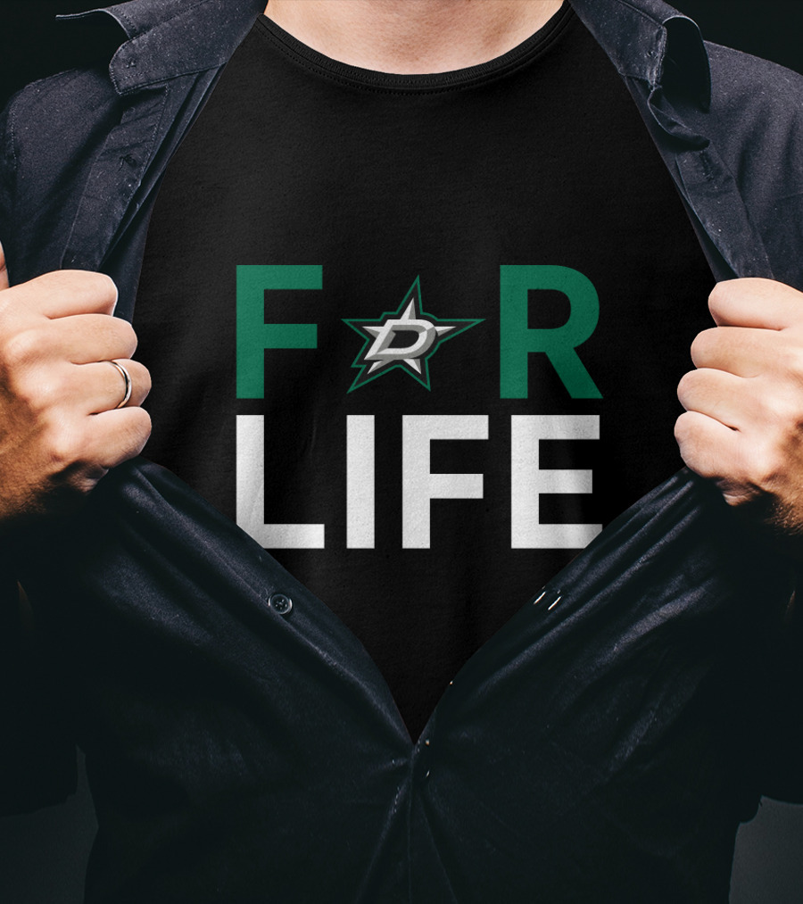 For Life Dallas Stars Fans Enthusiasts T-Shirt