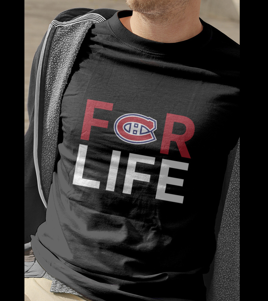 For Life Montreal Canadiens Fans Iconic Logo T-Shirt